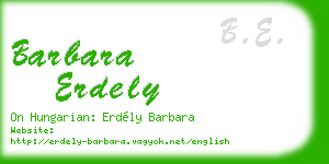 barbara erdely business card