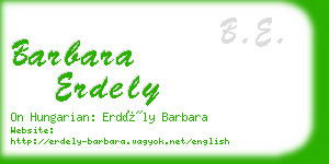 barbara erdely business card